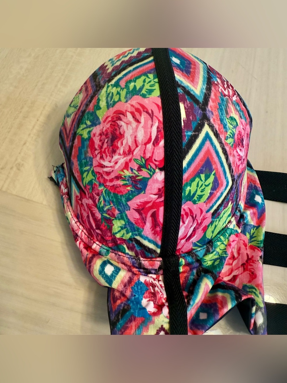 Beach Bunny Bikini Bustier Strawberry Fields Underwire Strappy Set Large 2016 L - Picture 7 of 16